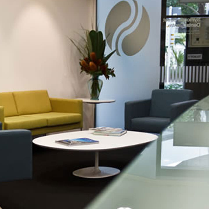 The waiting room at Symonds Street Dental Centre